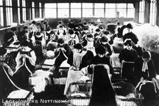 Women lace joiners, Nottingham, Nottinghamshire, c1904