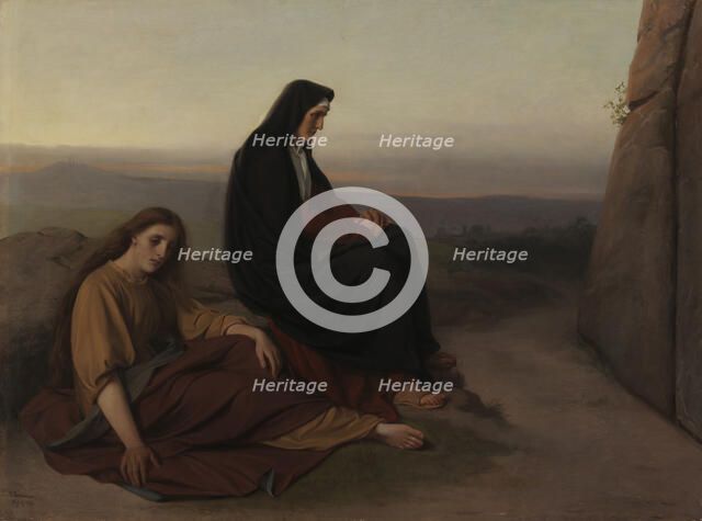 Women Mourning at Christ's Grave, 1868. Creator: Victorine Nordenswan.