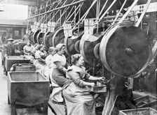 Women making bullets, May 1915. Creator: Unknown