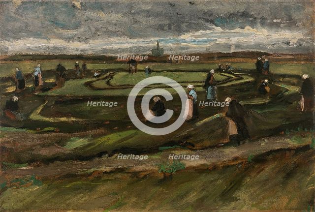 Women Mending Nets in the Dunes, 1882.