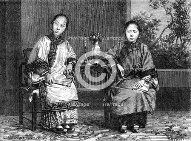 'Women merchants', San Francisco, California, 19th century.Artist: Gustave Boulanger