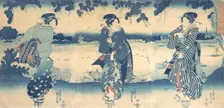 Women Near a River, ca. 1850. Creator: Utagawa Kuniyoshi