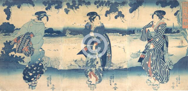 Women Near a River, ca. 1850. Creator: Utagawa Kuniyoshi.
