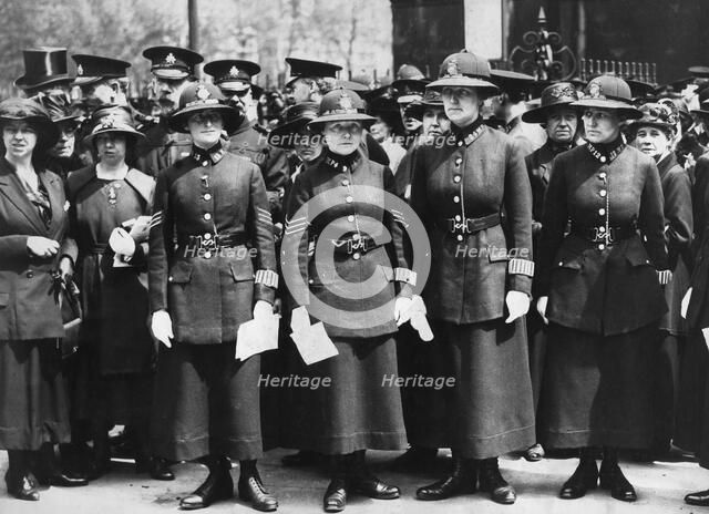 Women police officers, c1910s. Artist: Unknown