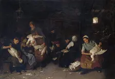 Women Plucking Geese, 1872. Artist: Liebermann, Max (1847-1935)