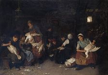 Women Plucking Geese, 1872. Artist: Liebermann, Max (1847-1935)