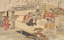 Women Playing a Game with Shells, 1790. Creator: Kitagawa Utamaro
