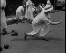 Women Playing Bowls, 1936. Creator: British Pathe Ltd