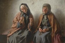 Women Praying in the Porch, 1902. Creator: Mieczyslaw Reyzner