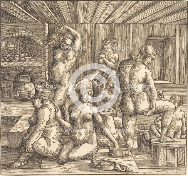Women's Bath, c. 1505/1510. Creator: Follower of Albrecht Durer.