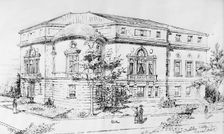 Women's Congressional Club, 16th And U Street, Washington, D.C., Architect's Drawing, 1914. Creator: Unknown