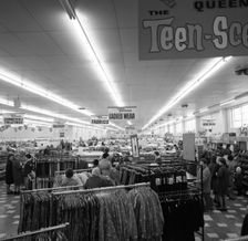 Women's clothes, ASDA Supermarket, Rotherham, South Yorkshire, 1969. Creator: Michael Walters