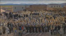 Women's dance in Megara, 1889. Creator: Niels Skovgaard