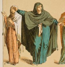 Women's dress with long tunic, Byzantines, (400-600), Eastern Roman Empire, 1882. Creator: Unknown