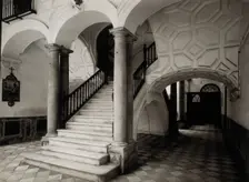 Women's hospital, Cádiz: 18th century staircase, c1900. Creator: Unknown