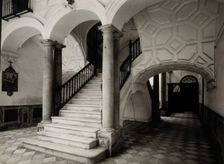 Women's hospital, Cádiz: 18th century staircase, c1900. Creator: Unknown