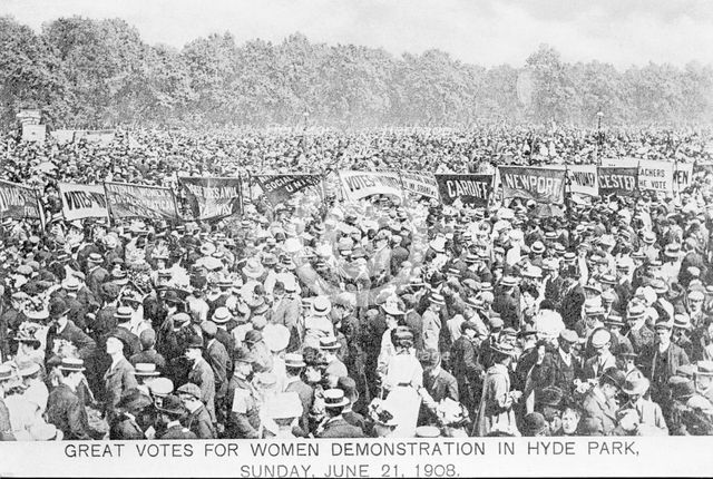 Women's Sunday, Hyde Park, Sunday 21 June 1908. Creator: Unknown.