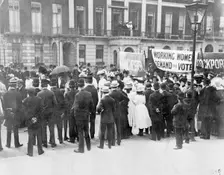 Women's Sunday procession, 21 June 1908. Creator: Unknown