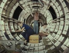 Women workers install fixtures and assem...Douglas Aircraft Company plant, Long Beach, Calif. , 1942 Creator: Alfred T Palmer