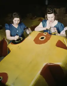 Women war workers, (1942?). Creator: Alfred T Palmer