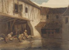 Women washing clothes, 1828-1879. Creator: Louis Adolphe Hervier