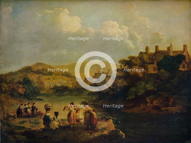 'Women Washing Clothes in a Welsh Stream', 1790. Artist: Julius Caesar Ibbetson.