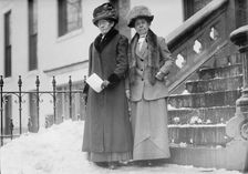 Women's Christian Temperance Union - Mrs. Lillian Stevens And Mrs. Anna Gordon, 1911. Creator: Harris & Ewing