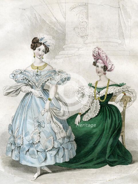 Women's fashion, c1830s(?). Artist: W Hopwood