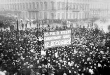 Women's Suffrage Demonstration on the Nevsky Prospect in Petrograd on March 8, 1917, 1917