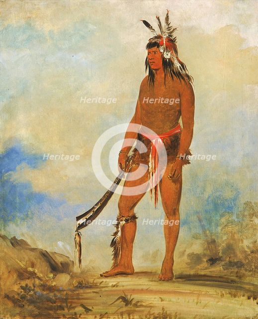 Won-de-tów-a, The Wonder, 1835. Creator: George Catlin.