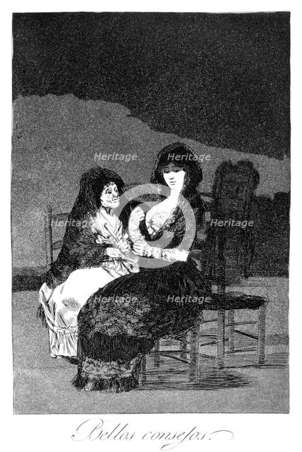 'Wonderful advice', 1799. Artist: Francisco Goya