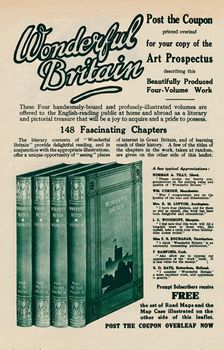 Wonderful Britain book advertisement 1935