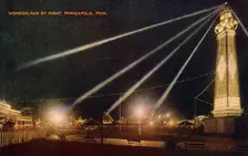 Wonderland Amusement Park by night, Minneapolis, Minnesota, USA, c1908