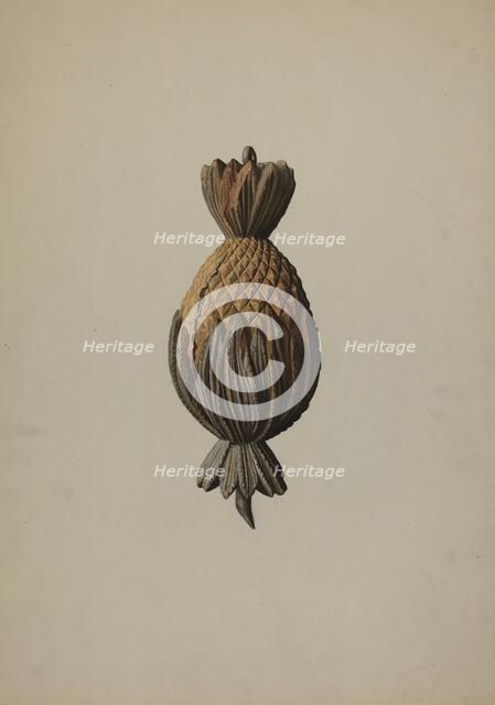 Wood Tradesman's Sign, c. 1941. Creator: Laura Bilodeau.