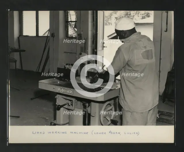 Wood Working Machine, Lower Prison, Luzira, Kampala, Uganda, c1950s. Creator: Unknown.