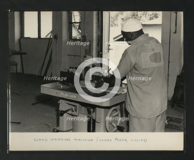 Wood Working Machine, Lower Prison, Luzira, Kampala, Uganda, c1950s. Creator: Unknown.