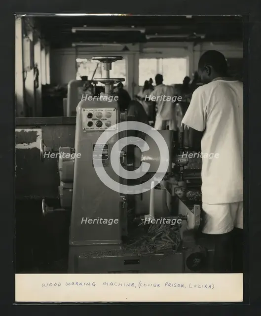 Wood Working Machine, Lower Prison, Luzira, Kampala, Uganda, c1950s. Creator: Unknown.