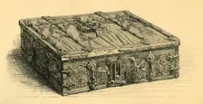 Wood and leather casket, 1350-1370, (1881). Creator: Frederick Albert Slocombe