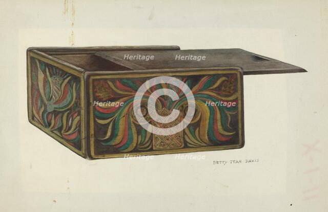 Wood Box, c. 1953. Creator: Betty Jean Davis.
