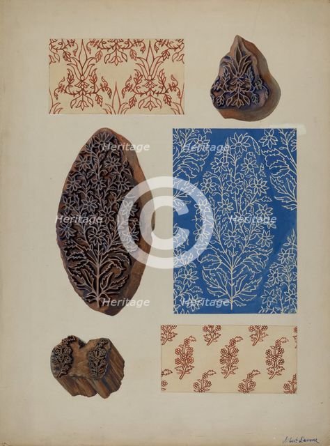 Wood Blocks, c. 1937. Creator: Albert J. Levone.