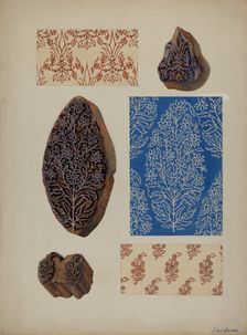Wood Blocks, c. 1937. Creator: Albert J. Levone