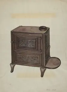 Wood Burner Cook Stove, c. 1939. Creator: Walter L. Webster