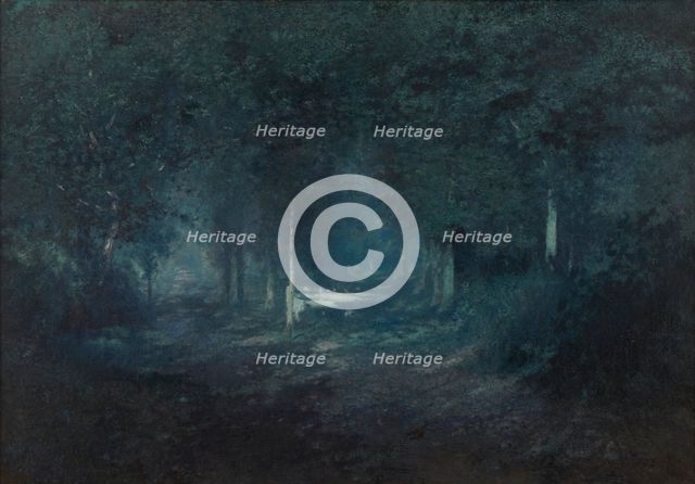 Wood by Moonlight, late 19th-early 20th century. Creator: Adriaan Joseph Heymans.