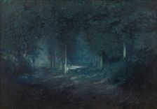Wood by Moonlight, late 19th-early 20th century. Creator: Adriaan Joseph Heymans