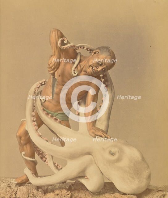 Wood Carving, 1897. Creator: Ogawa Kazumasa.