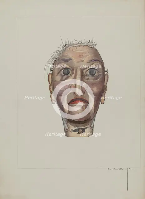Wood Chopper Puppet, c. 1937. Creator: Bertha Semple.