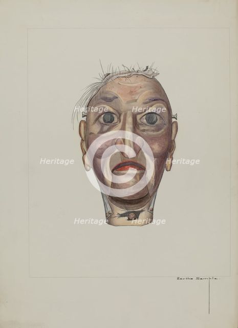 Wood Chopper Puppet, c. 1937. Creator: Bertha Semple.