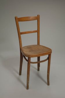 Wood chair used at Club Harlem, Atlantic City, 1955-1975. Creator: Unknown