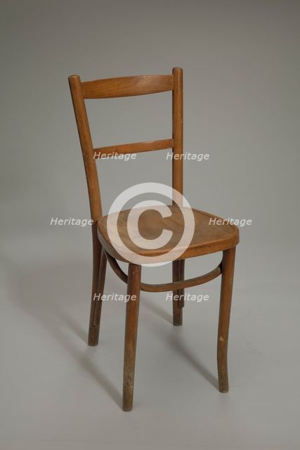 Wood chair used at Club Harlem, Atlantic City, 1955-1975. Creator: Unknown.