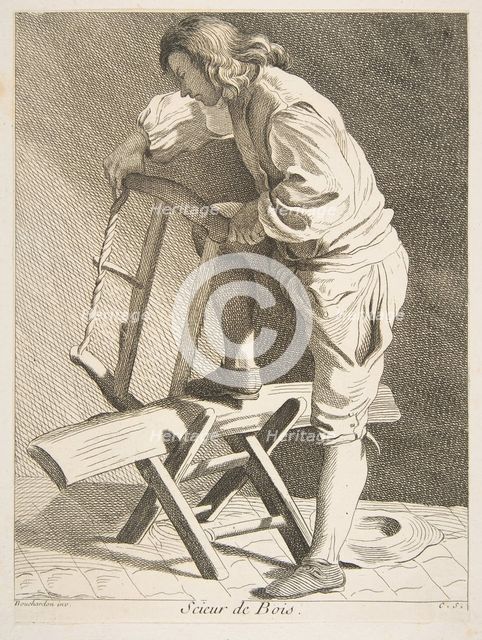 Wood Cutter, 1742. Creator: Caylus, Anne-Claude-Philippe de.